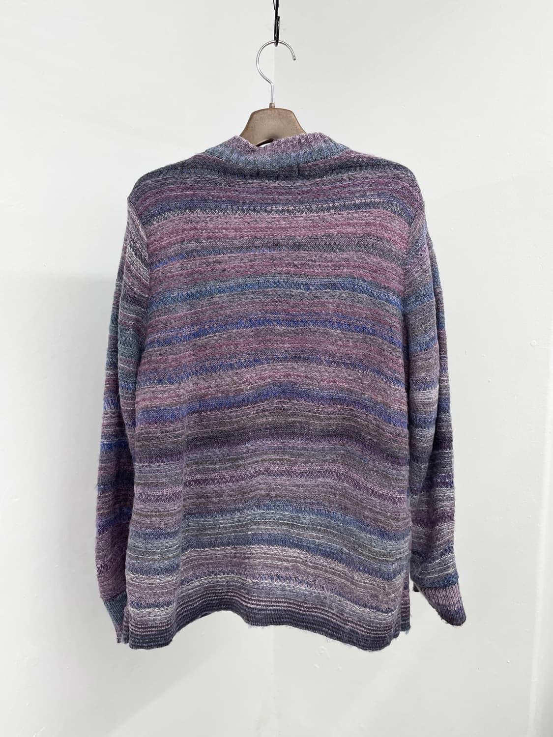 하구미 무지개떡 버튼 가디건 상품이미지6