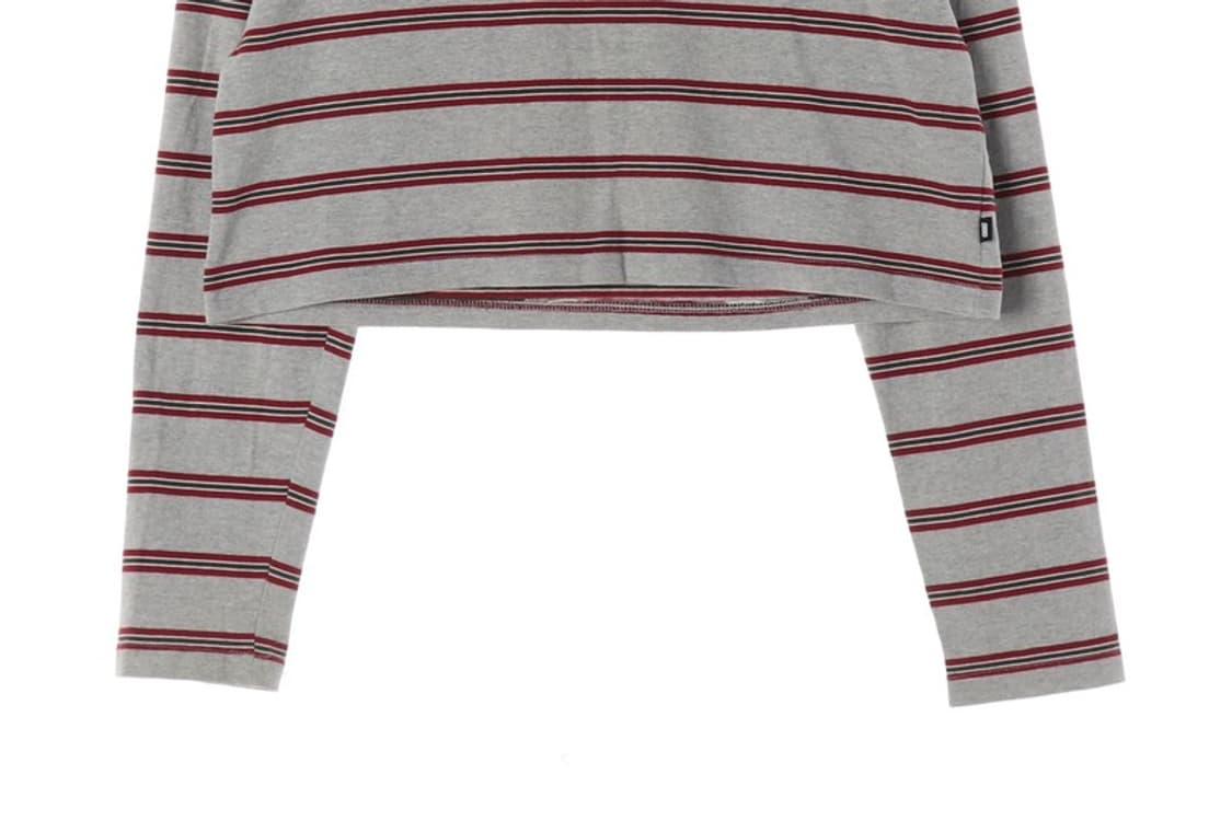 스컬프터 SSS 로고 스트라이프 크롭 긴팔 티셔츠 상품이미지4