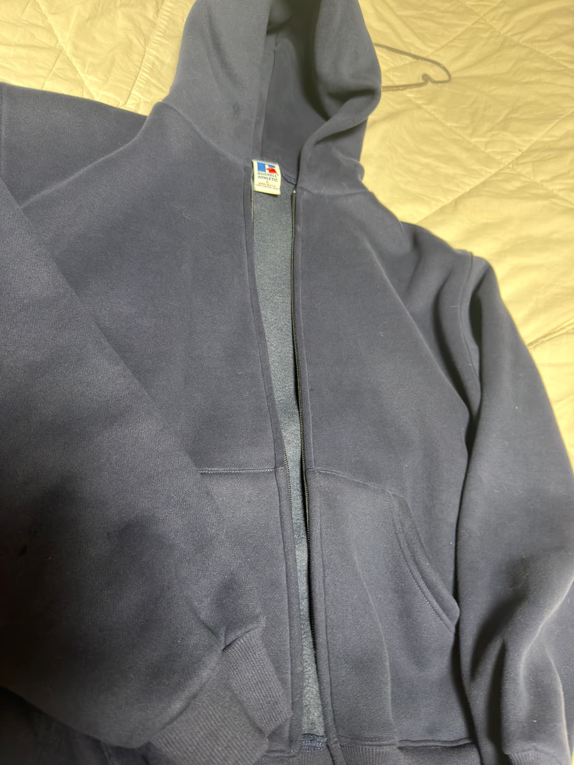 러셀 빈티지 90s 네이비 후드집업 라지 상품이미지3