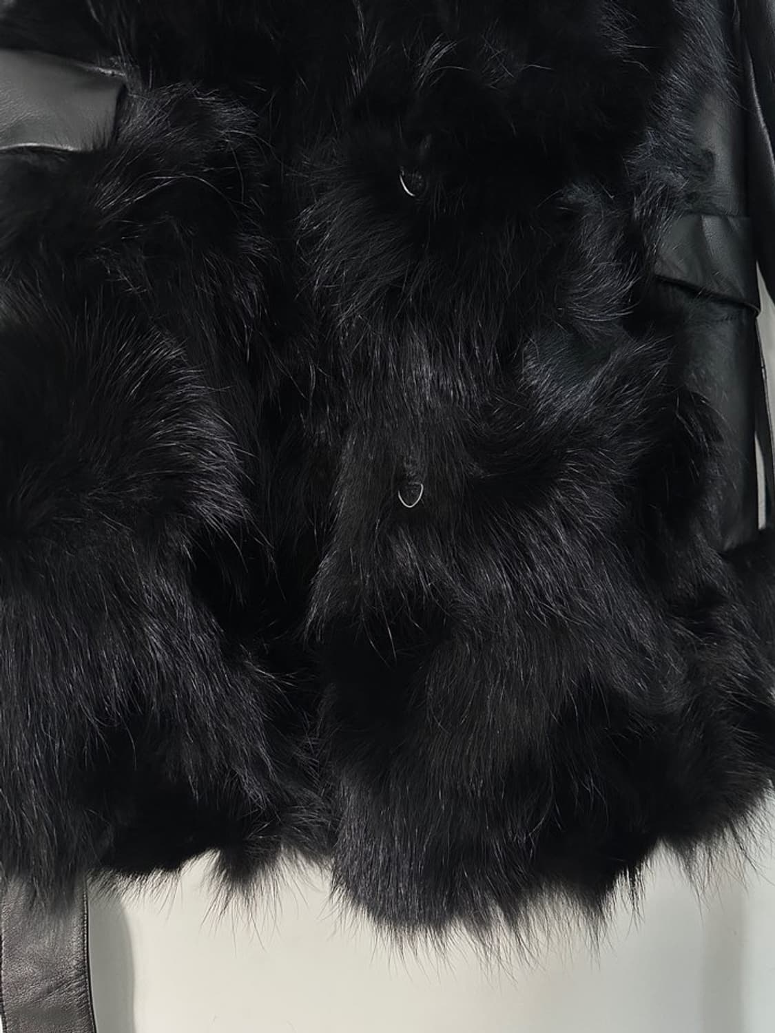 Fur lion leather jacket / black 상품이미지4