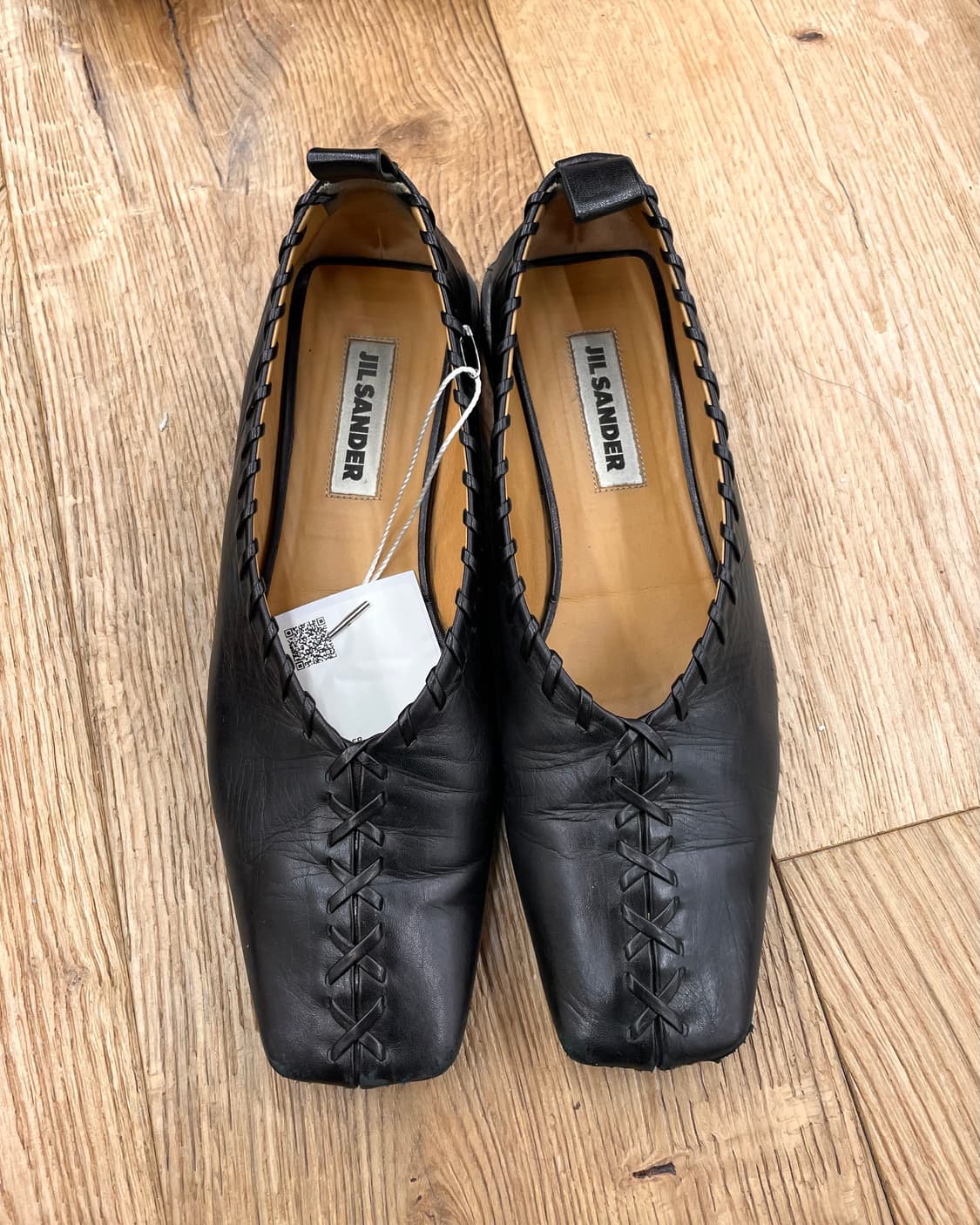 [235] 질샌더 레더 플랫 슈즈 상품이미지1