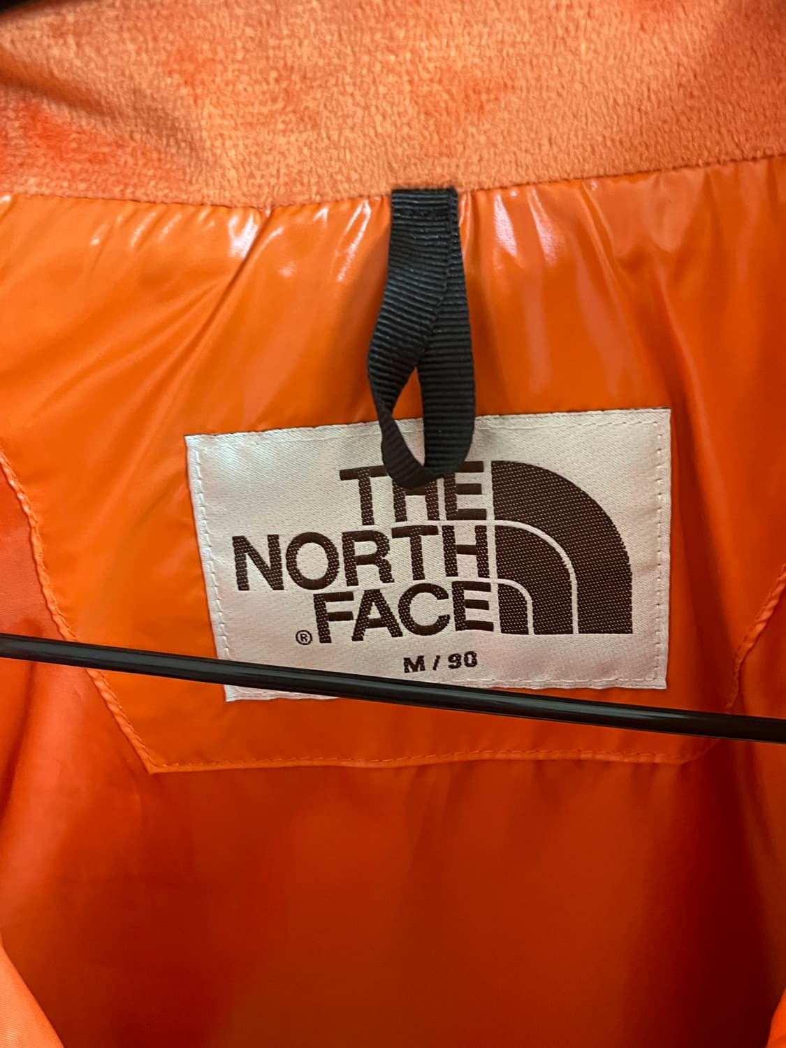 노스페이스 화이트 라벨 글로시 다운 오렌지 M 상품이미지4