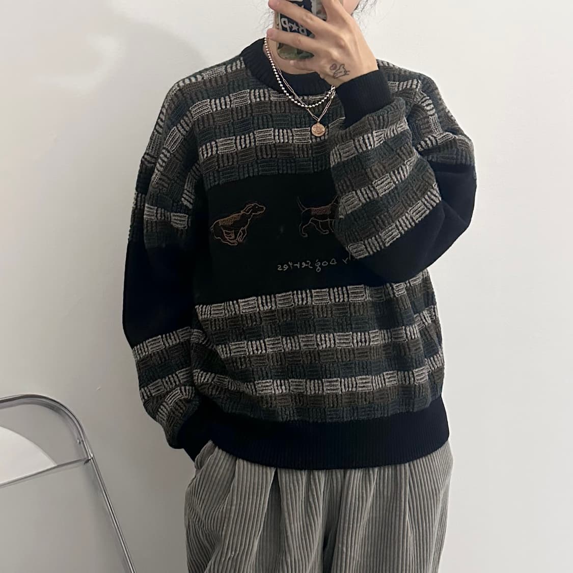 Laurel club® 올드스쿨 니트 일본빈티지 상품이미지2