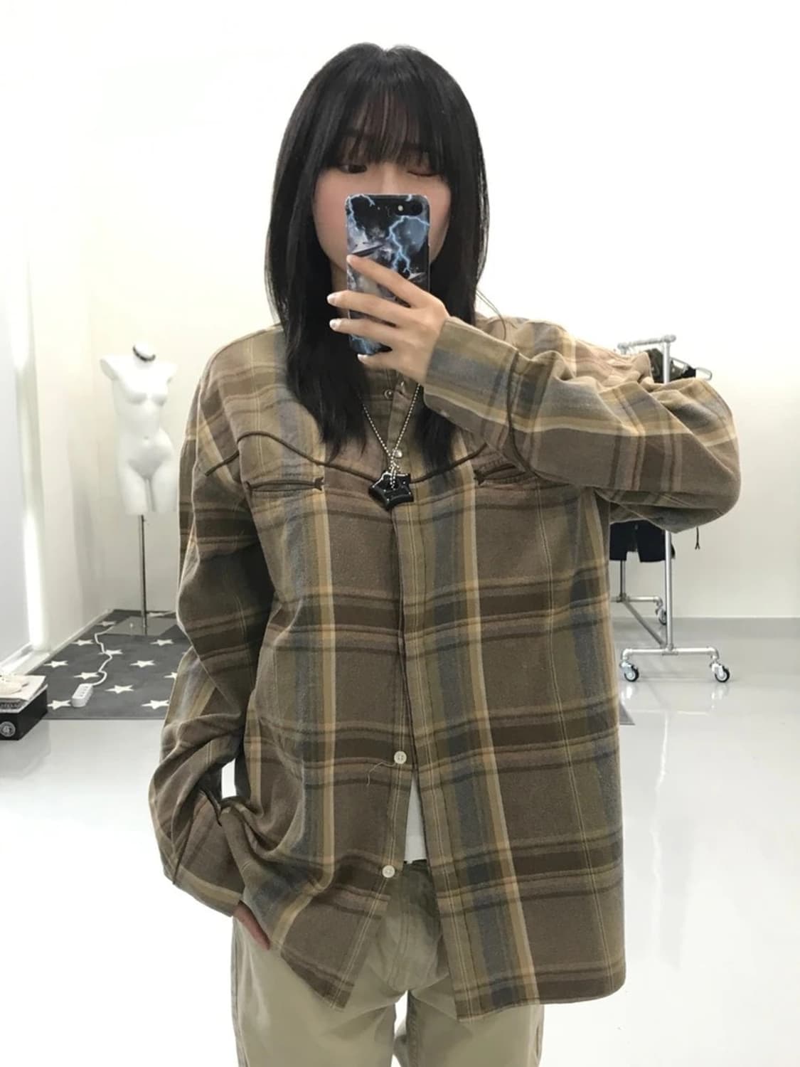 니코앤드 X 팬들턴 단추 디테일 셔츠  상품이미지1