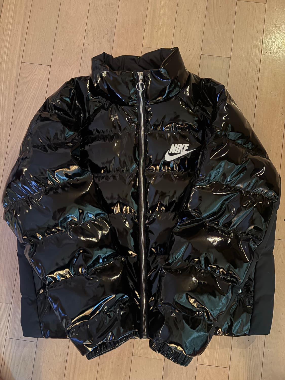 나이키 아이콘 클래쉬 유광 패딩 블랙 M 상품이미지1