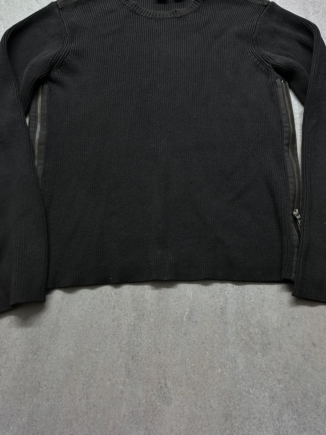 아르마니 롱 지퍼 그런지 니트 상품이미지7