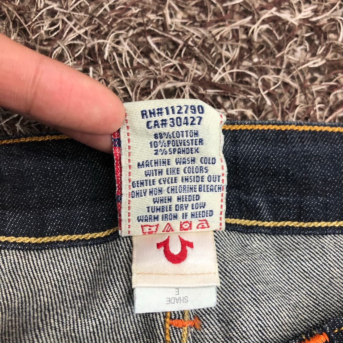 트루릴리전 Tony 슬림 스트레이트 워싱 데님 팬츠 상품이미지9