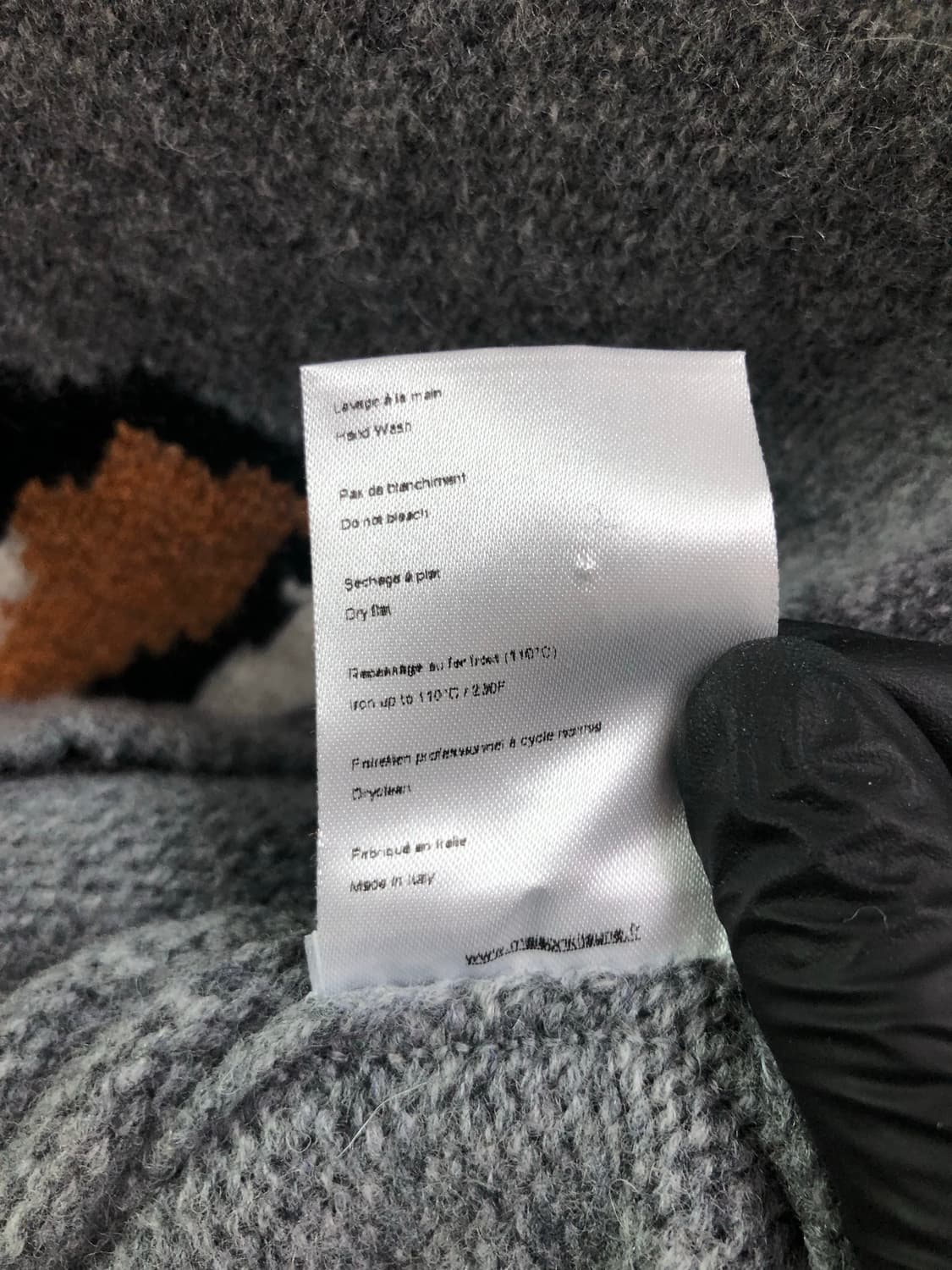 [남성S] 메종키츠네 폭스헤드 니트 그레이 상품이미지6