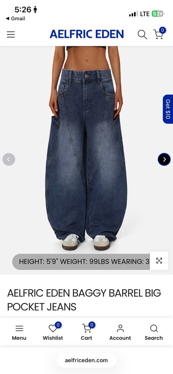 AELFRIC EDEN BAGGY BARREL BIG POCKET JEA 상품이미지2