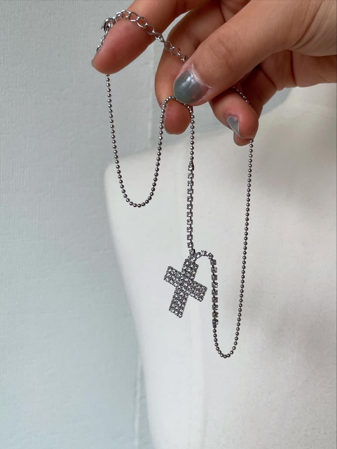 cross-cubic necklace 상품이미지4