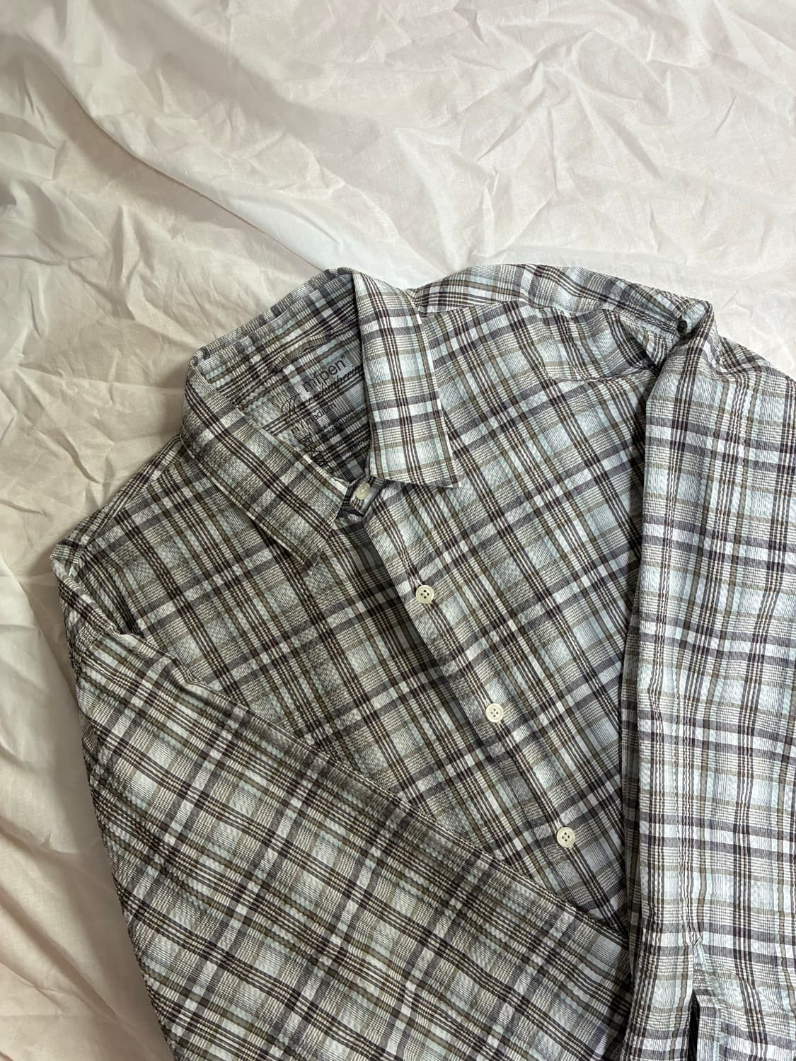 엠에프펜 EXACT SHIRT (TAUPE MINT CHECK) 상품이미지2
