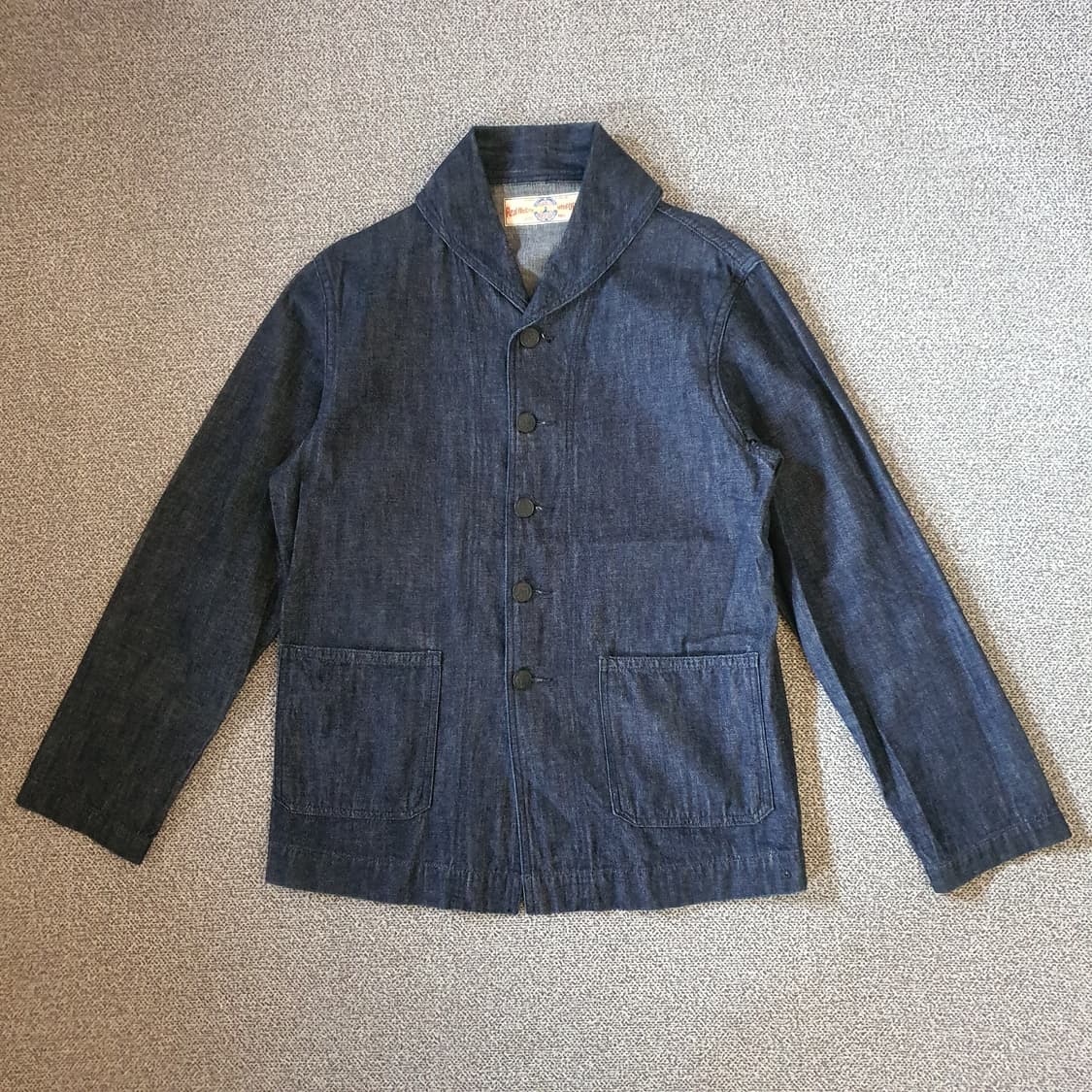 리얼맥코 USN 데님 숄 칼라 던가리 점퍼 상품이미지1