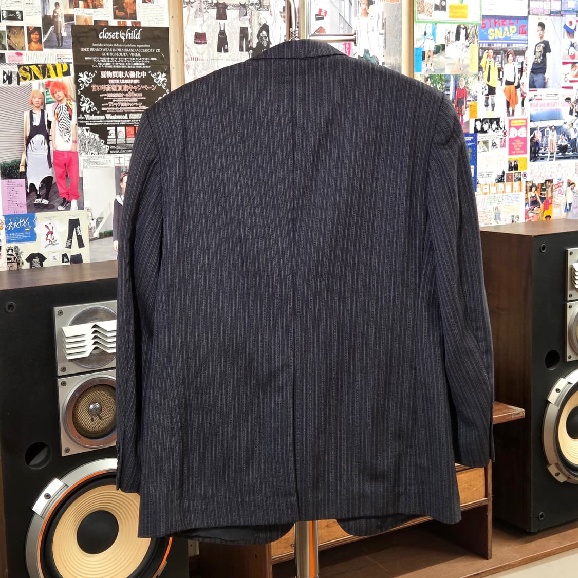 JPN 에스닉 스트라이프 네이비 블레이저 상품이미지5