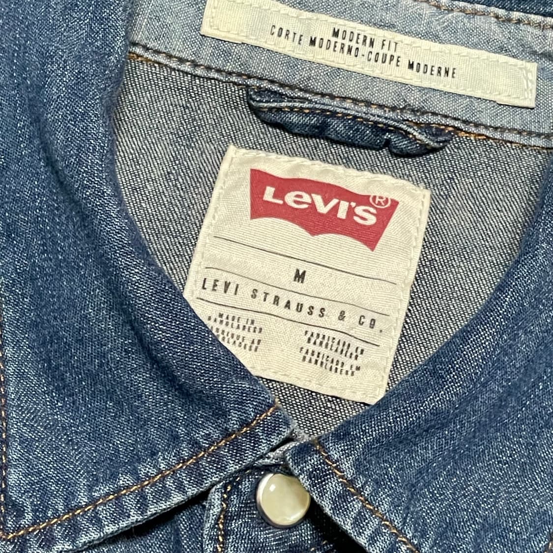 [M] 리바이스 빈티지 웨스턴 데님 셔츠 상품이미지2