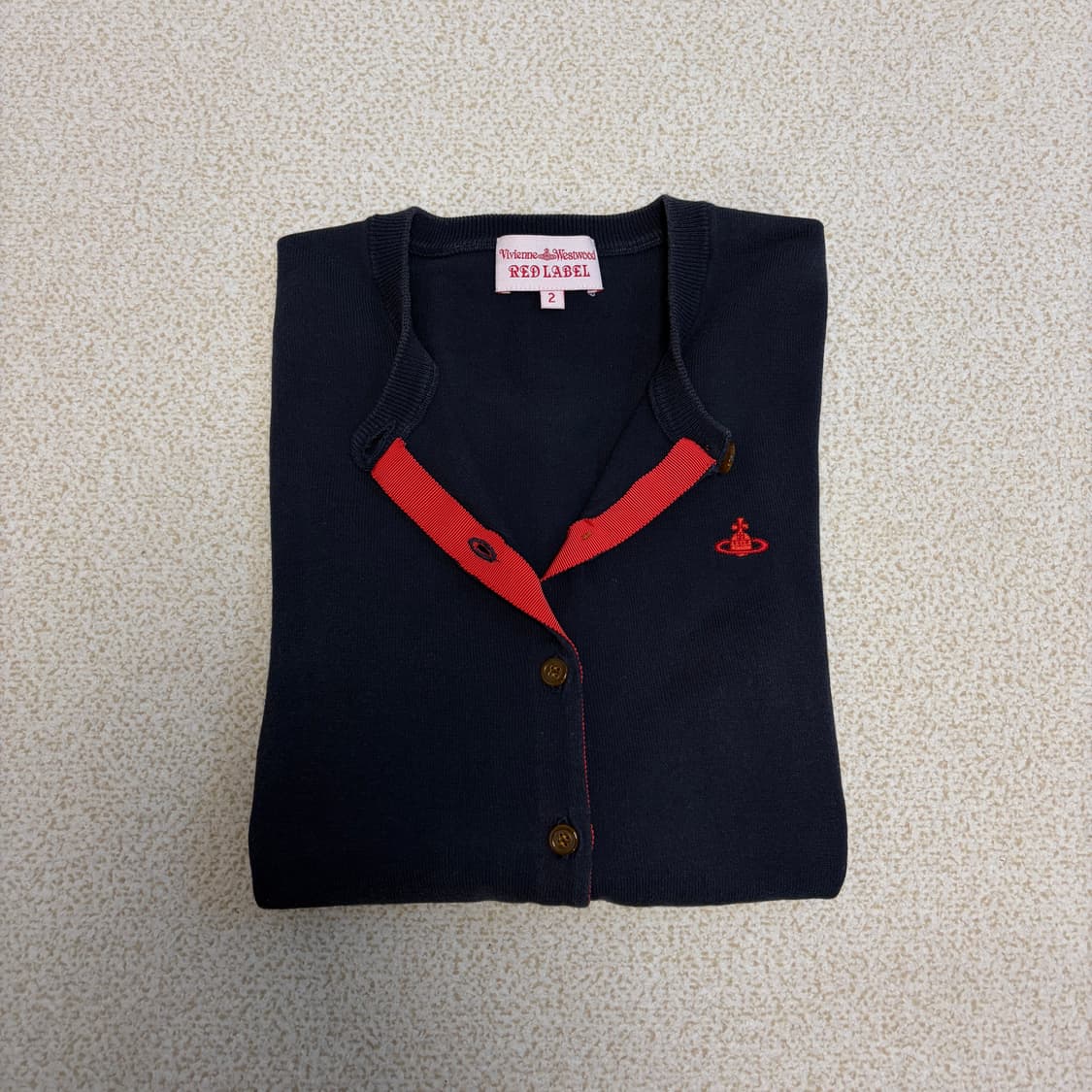 비비안웨스트우드 레드라벨 네이비 가디건 상품이미지3