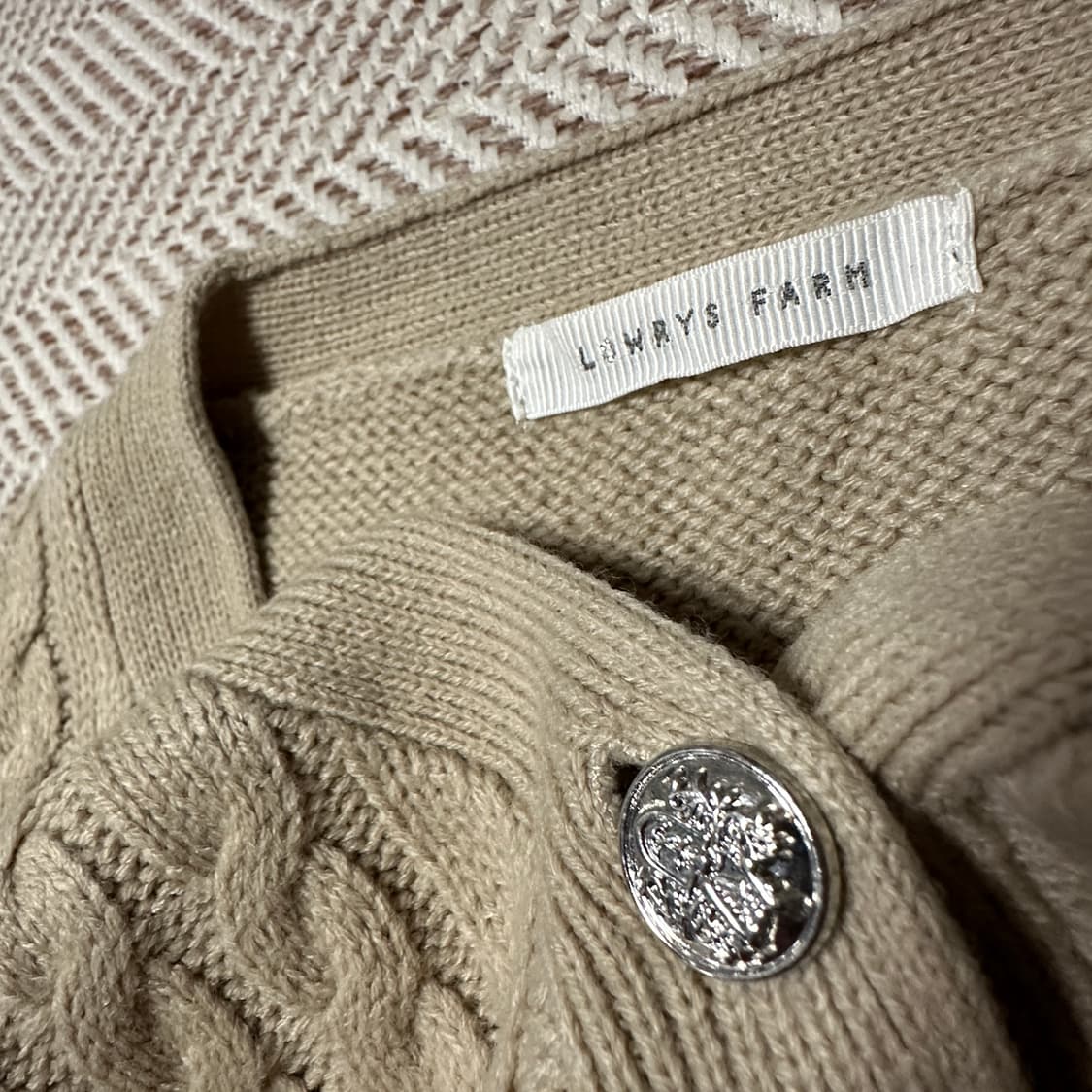 LOWRYS FARM woman cable knit cardigan 상품이미지3