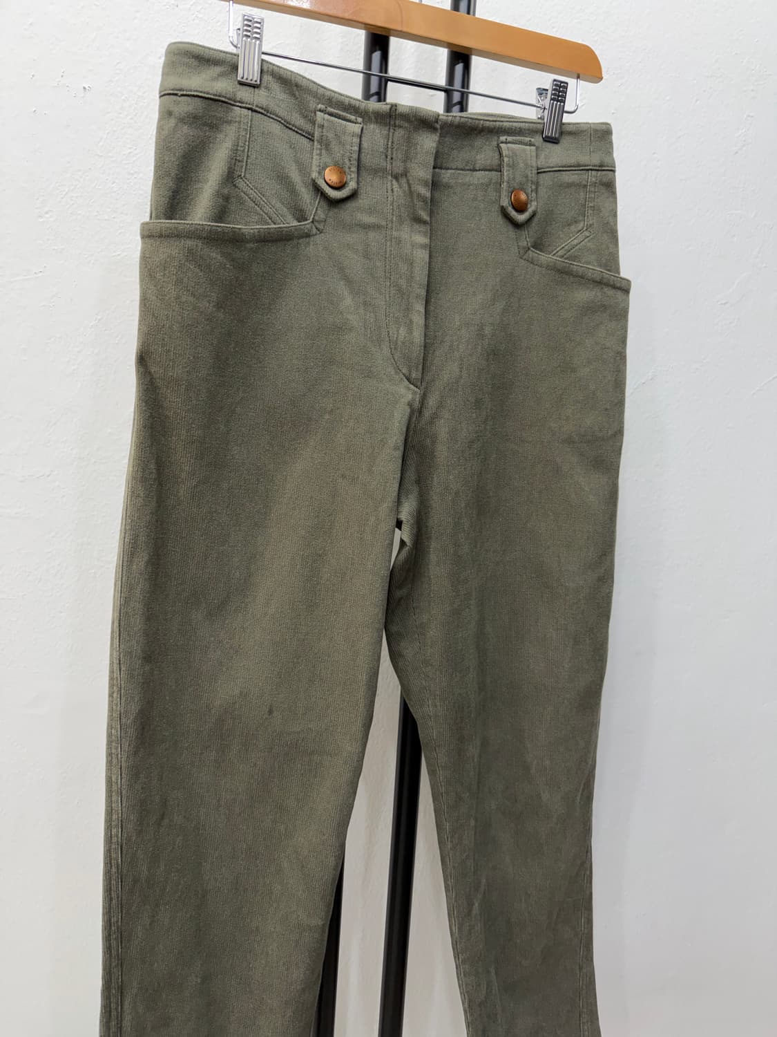 정품) 시스템 한섬 22ss 여성 코듀로이 바지 30 상품이미지2