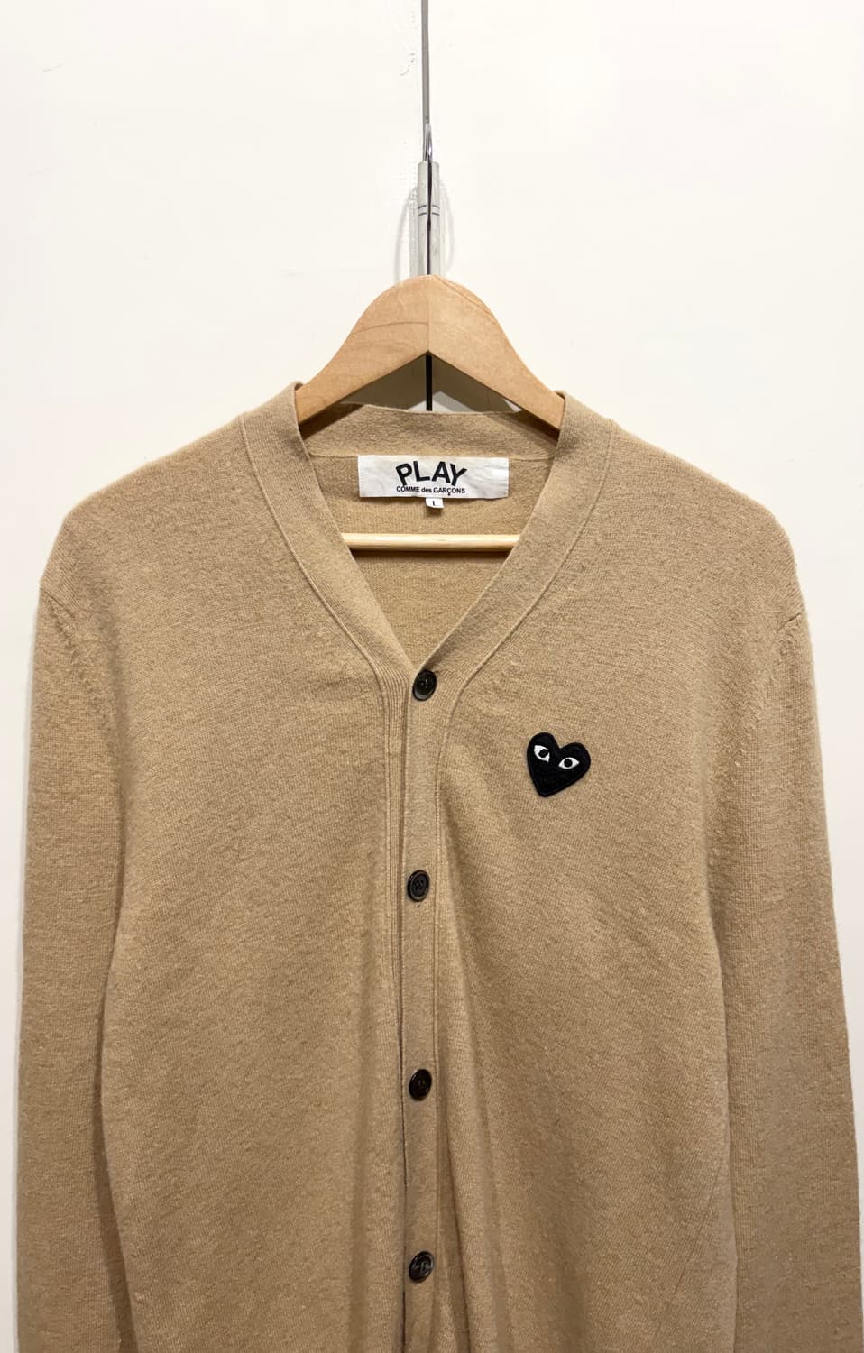 꼼데가르송 블랙 하트 니트 가디건 상품이미지2