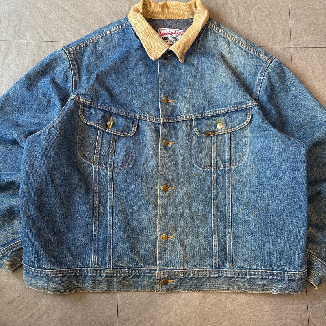 90s 90년대 생산 리 스톰라이더 데님 자켓 상품이미지2