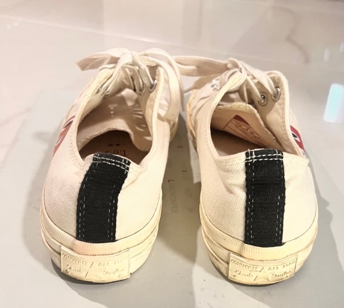[정품] 컨버스 X 꼼데가르송 플레이 척 70 로우 아이보리 265 상품이미지3