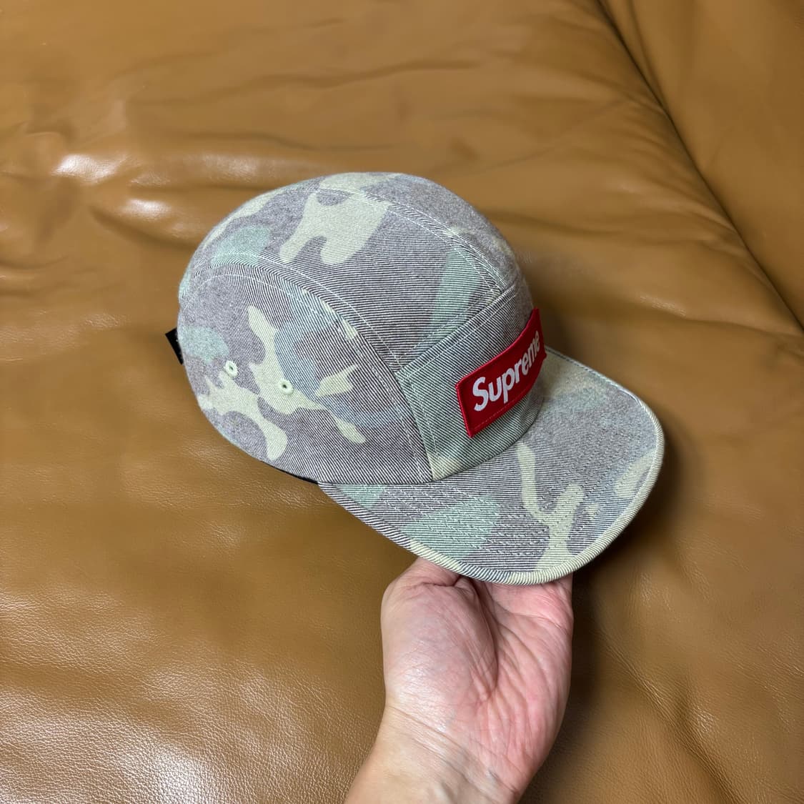 Supreme 슈프림 워시드 카모 캠프캡 모자 (Washed Camo) 상품이미지3