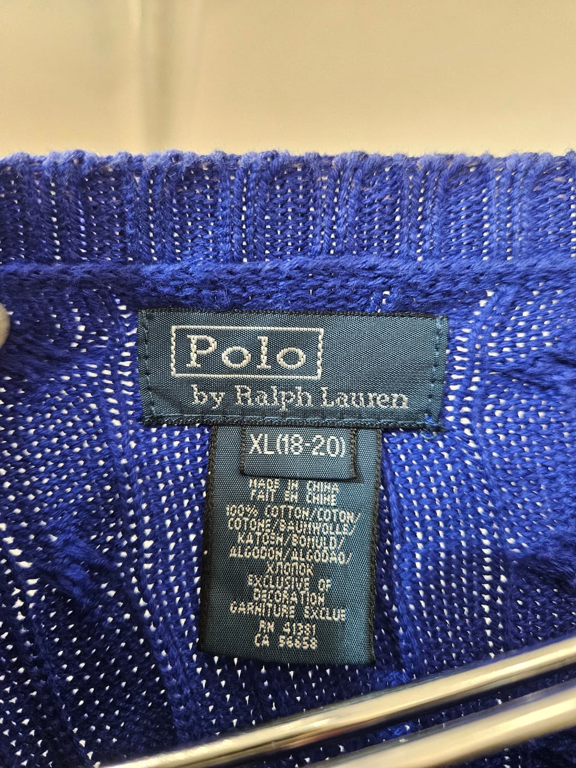 폴로랄프로렌 케이블 니트 상품이미지4