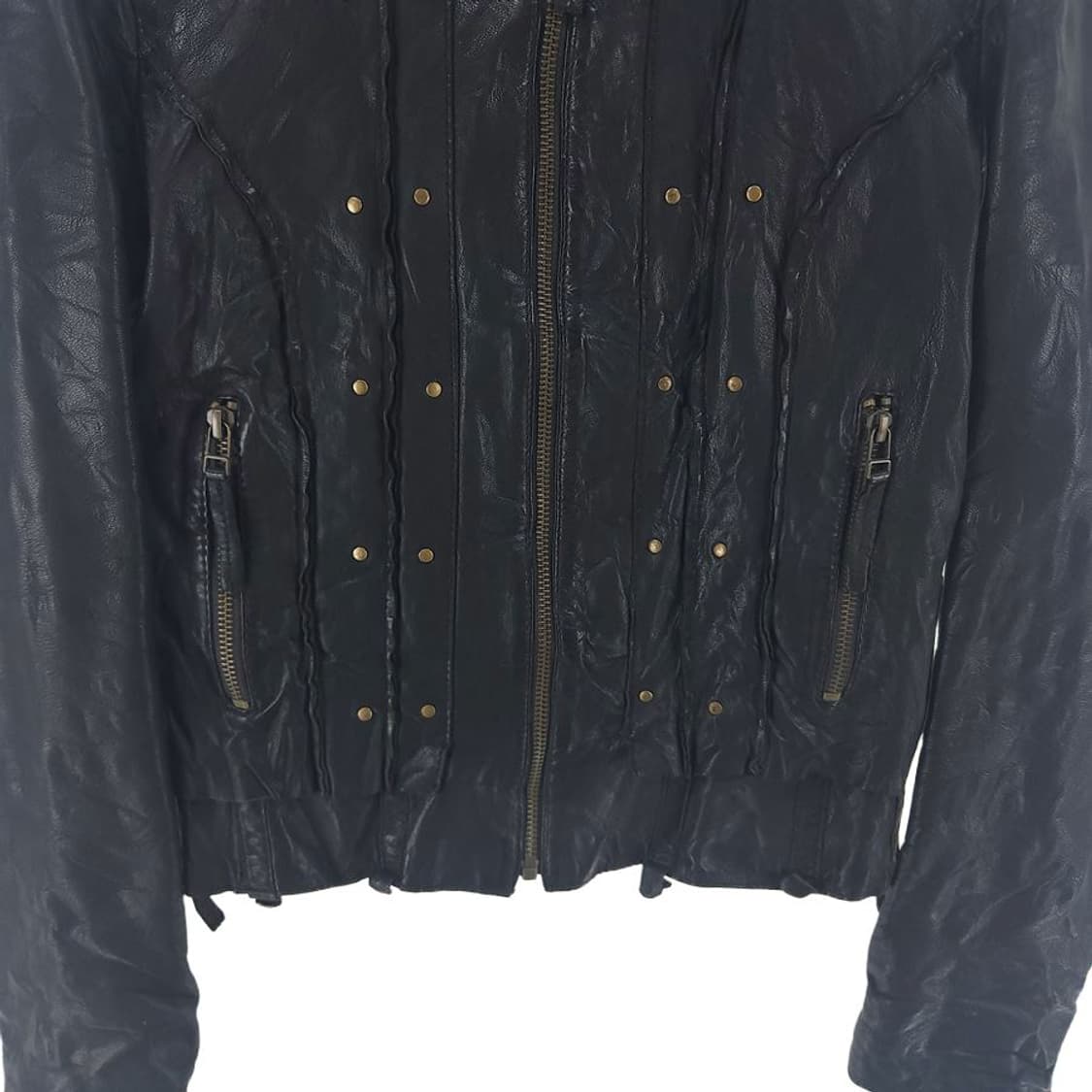 [여S]올세인츠 블랙 가죽 자켓[Y64-006] 상품이미지3