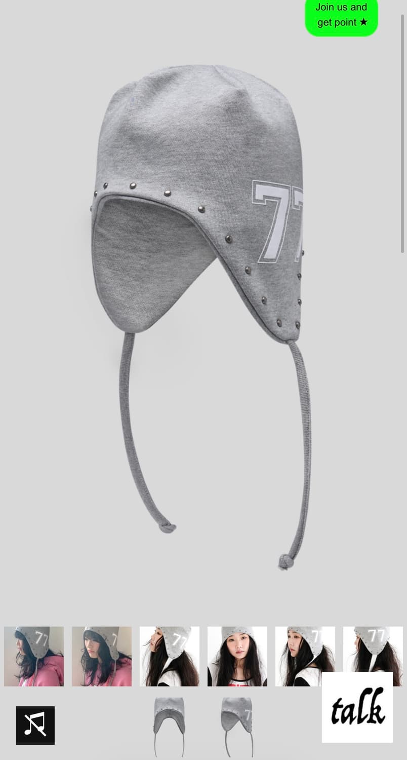 2차★[fa.er.ie] rivet jersey earflap beani 상품이미지1