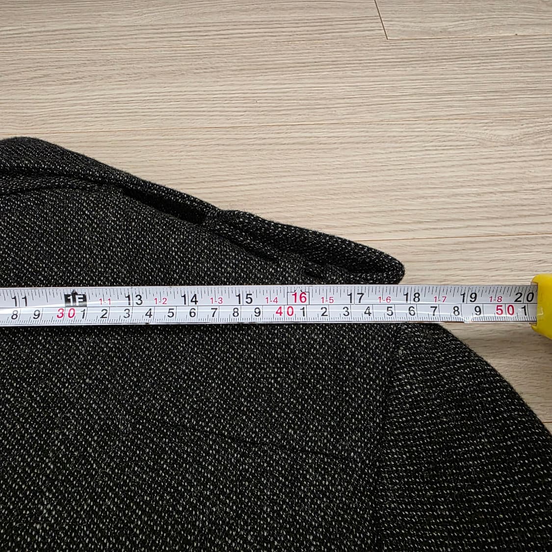 남성 더블 모직 코트 블랙 상품이미지5