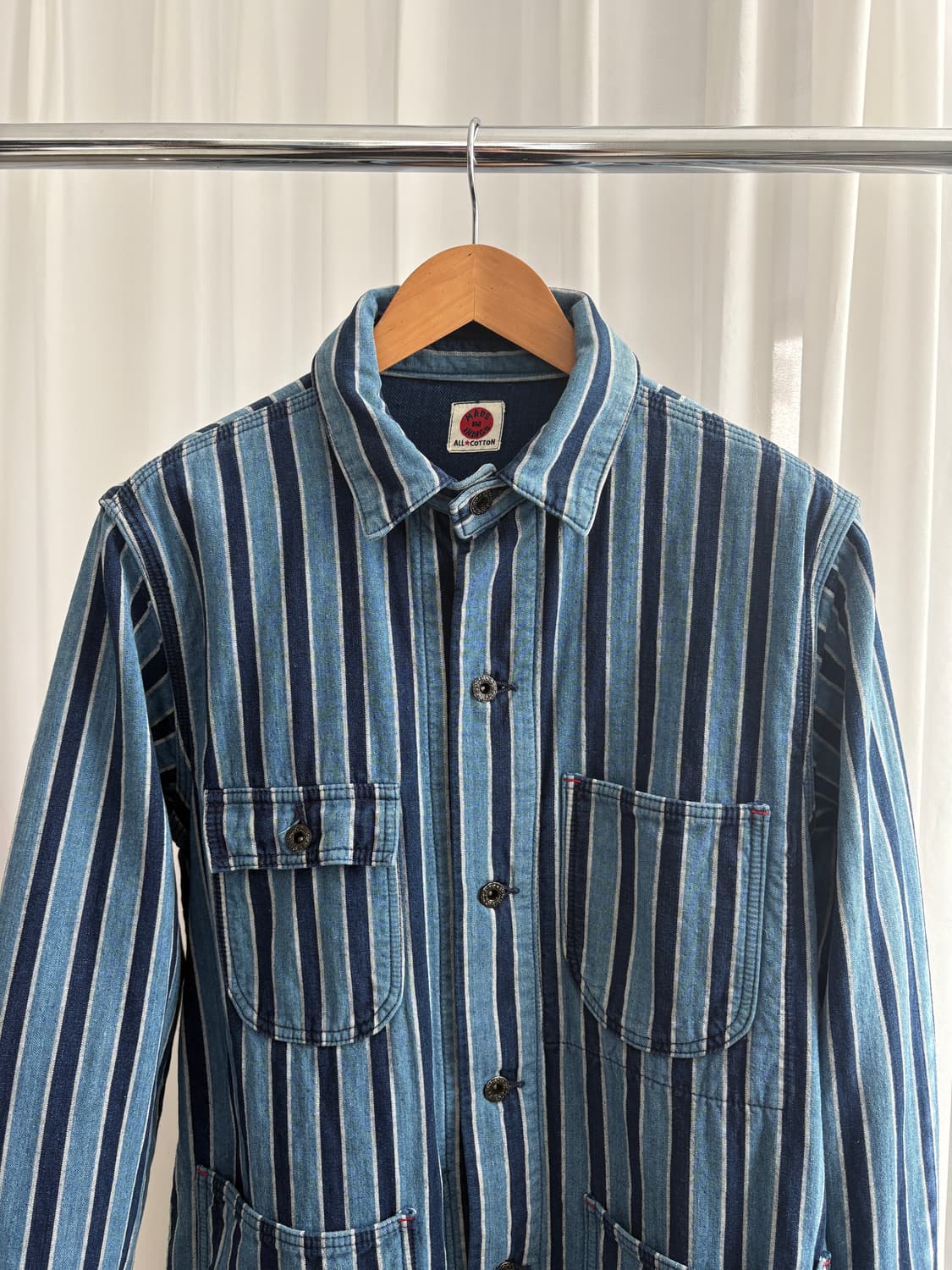 메이드 인 인디고 스트라이프 커버올 상품이미지1