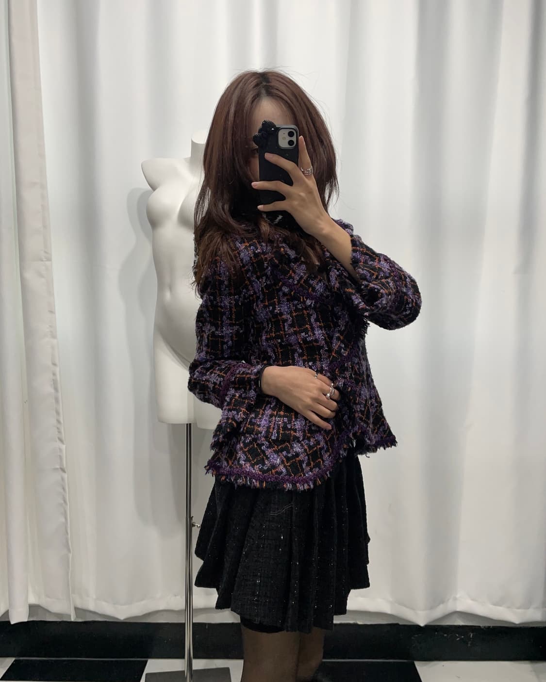 🎸바이올렛 트위드 자켓🎸 상품이미지3