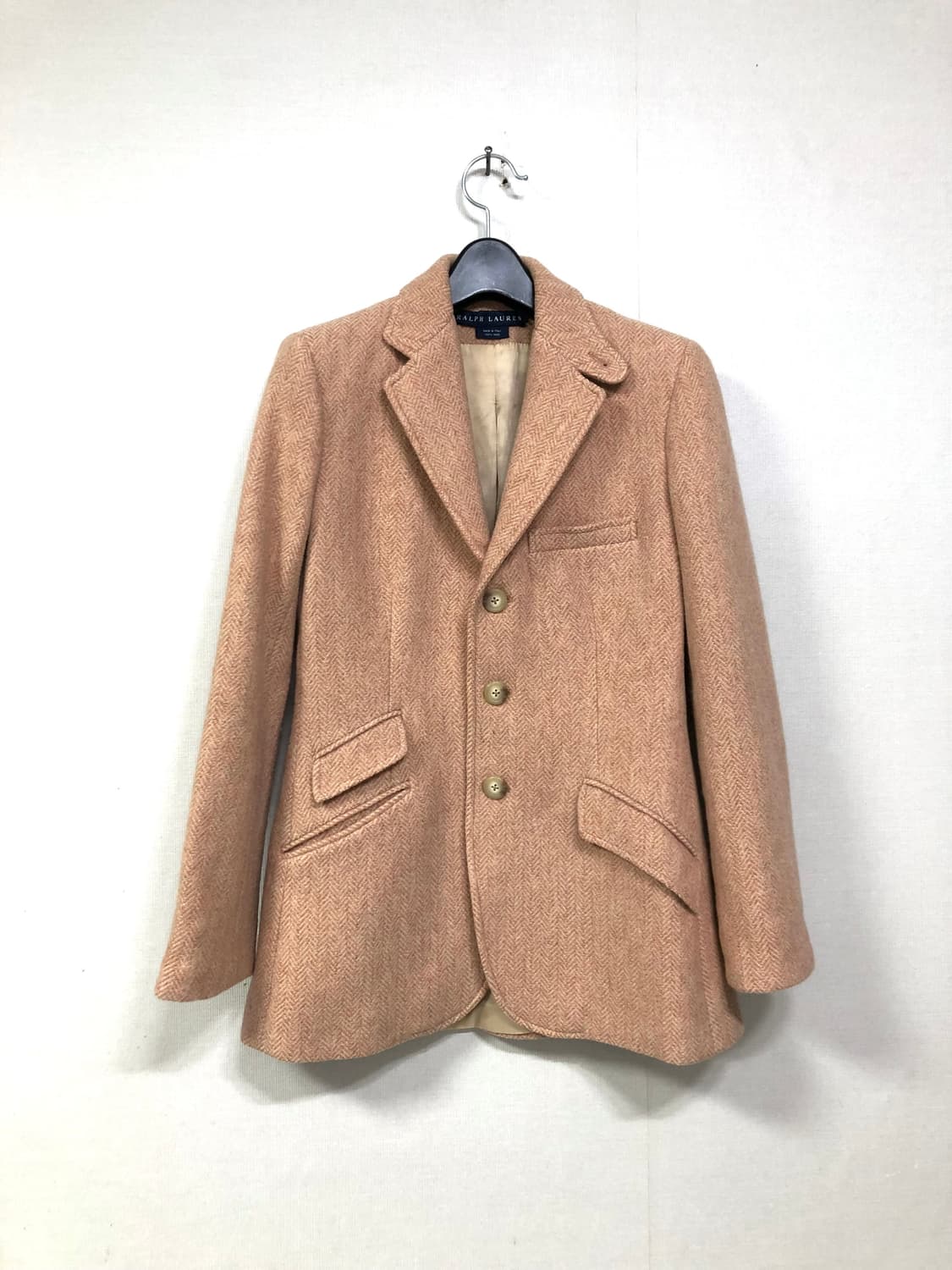 랄프로렌 폴로 이태리 울100% 헤링본 클래식 블레이저 자켓 _ 살몬 상품이미지1