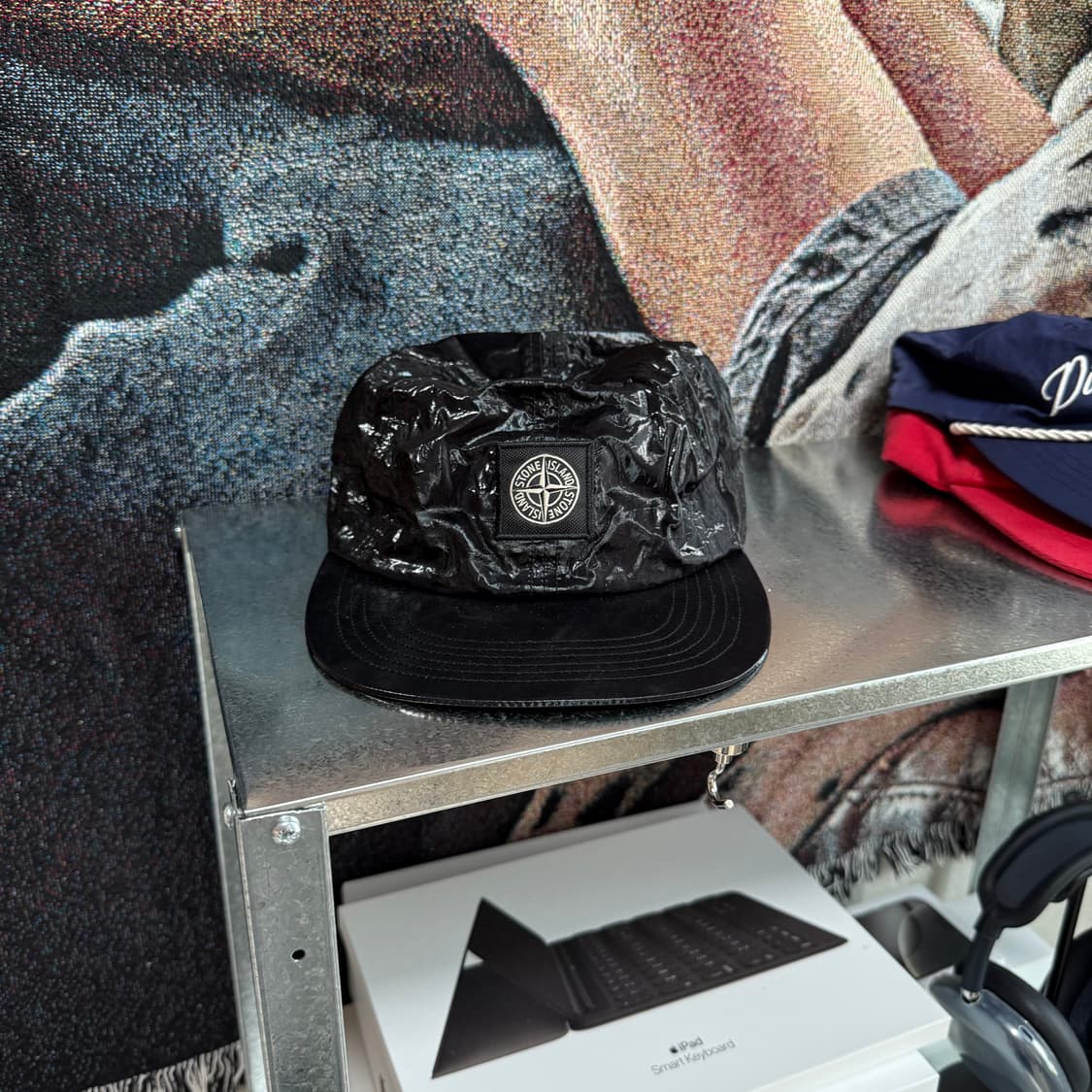 슈프림 스톤아일랜드 실크 캡 상품이미지1