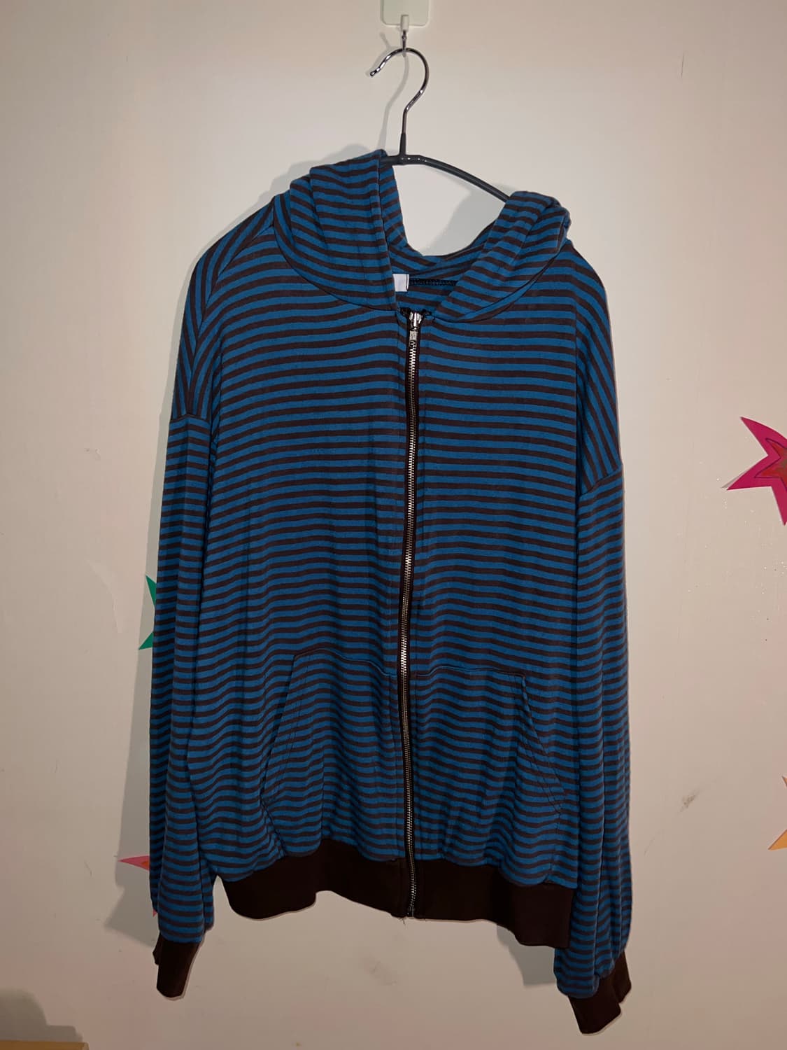 스트라이프 후드집업 상품이미지1