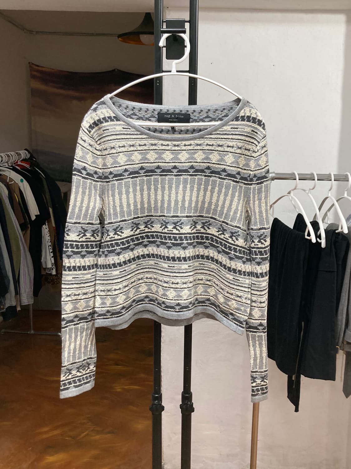 래그앤본 패턴 니트 상품이미지5