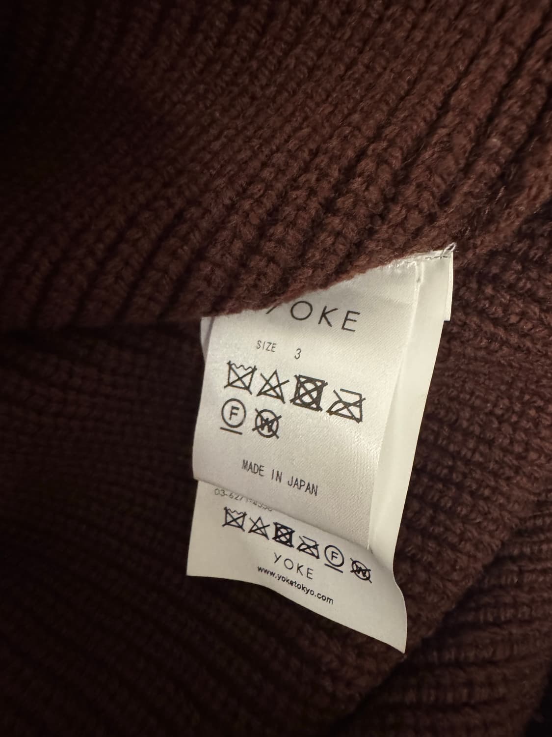 3) Yoke high neck rib knit  상품이미지3