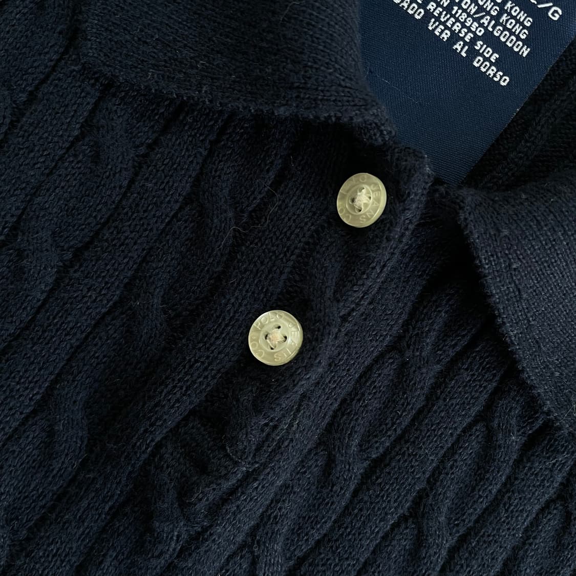 Polo Jeans 폴로 진스라인 우먼스 rl성조기 케이블 하프니트 상품이미지4