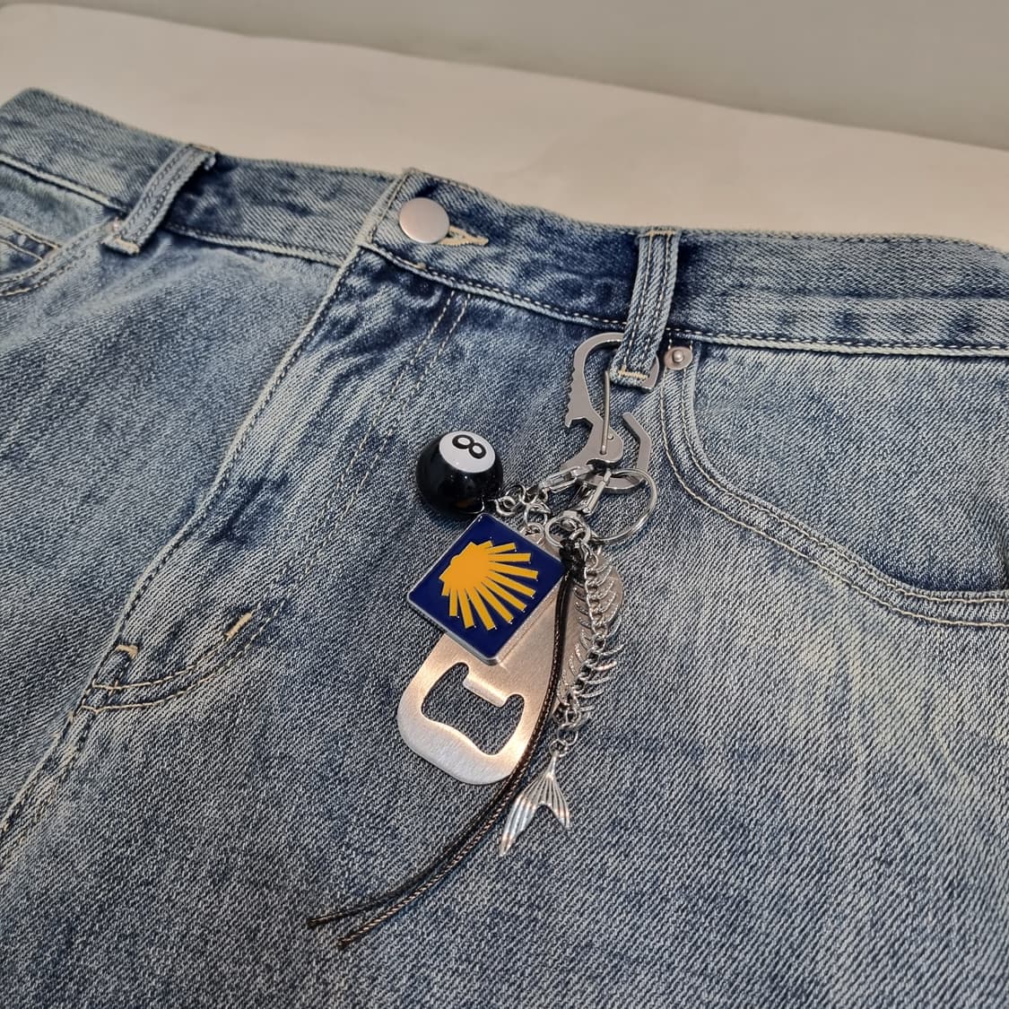 "Mystic Orbit"(미스틱 오빗) 실버 키링 keychain 상품이미지6
