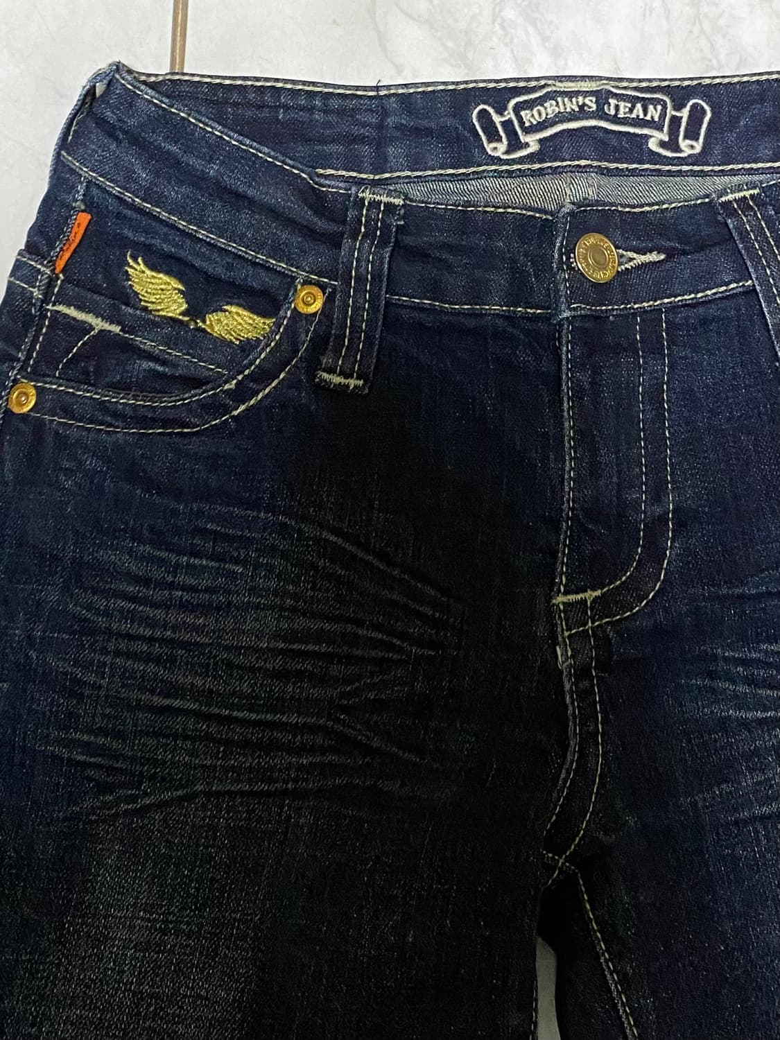 로빈슨진 금장자수 여성 청바지 스키니 여성 27 인치 상품이미지4