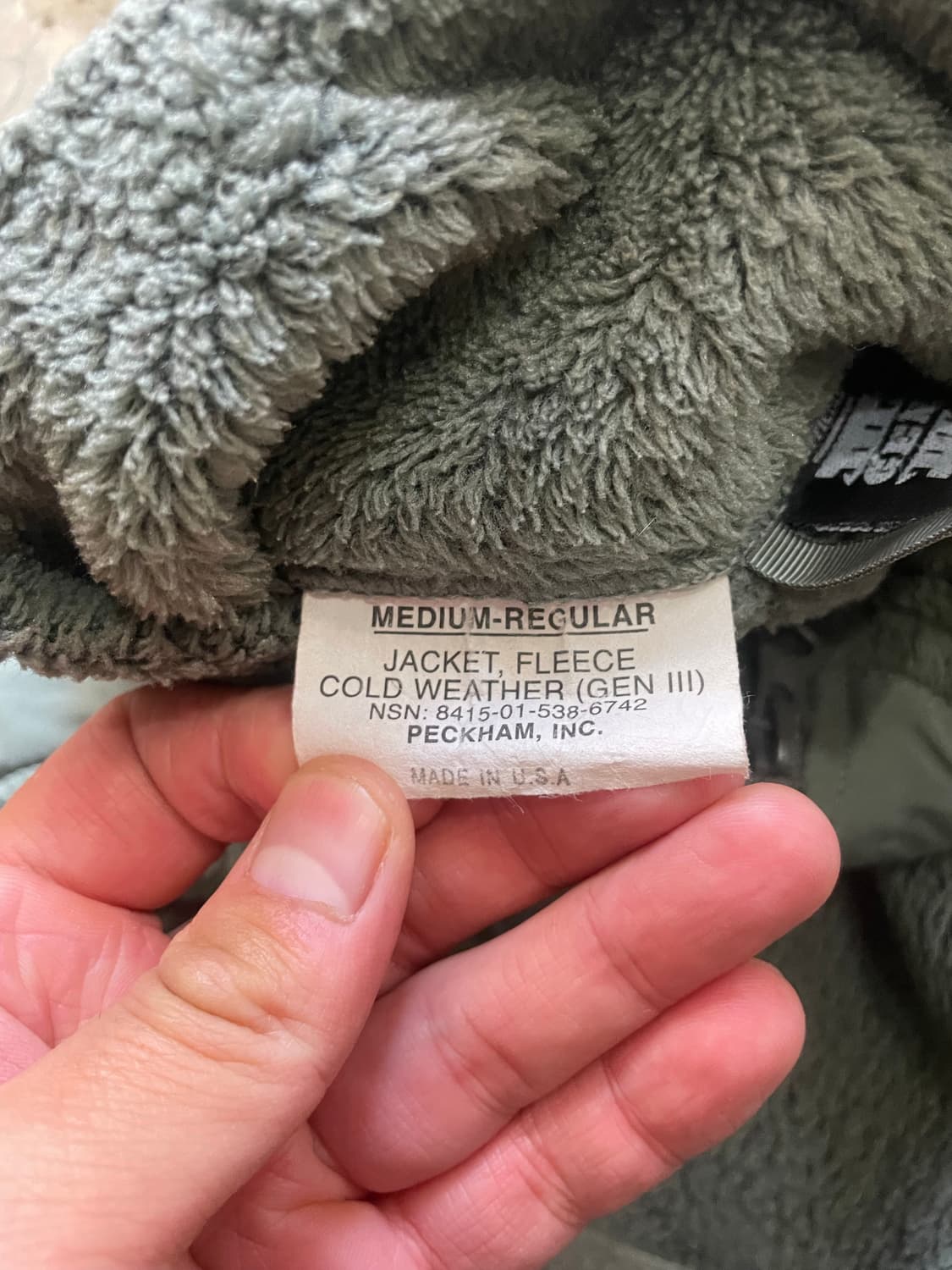 미군 US ARMY Gen3 플리스 MADE IN USA M/R 상품이미지6