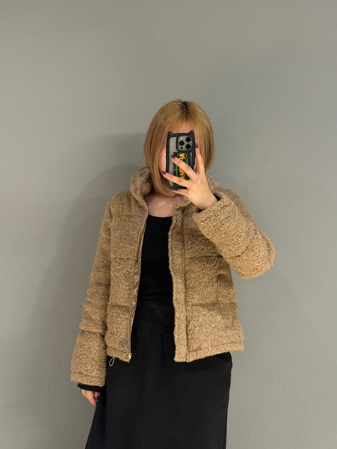 bokashi warm sand boucle padding 상품이미지1