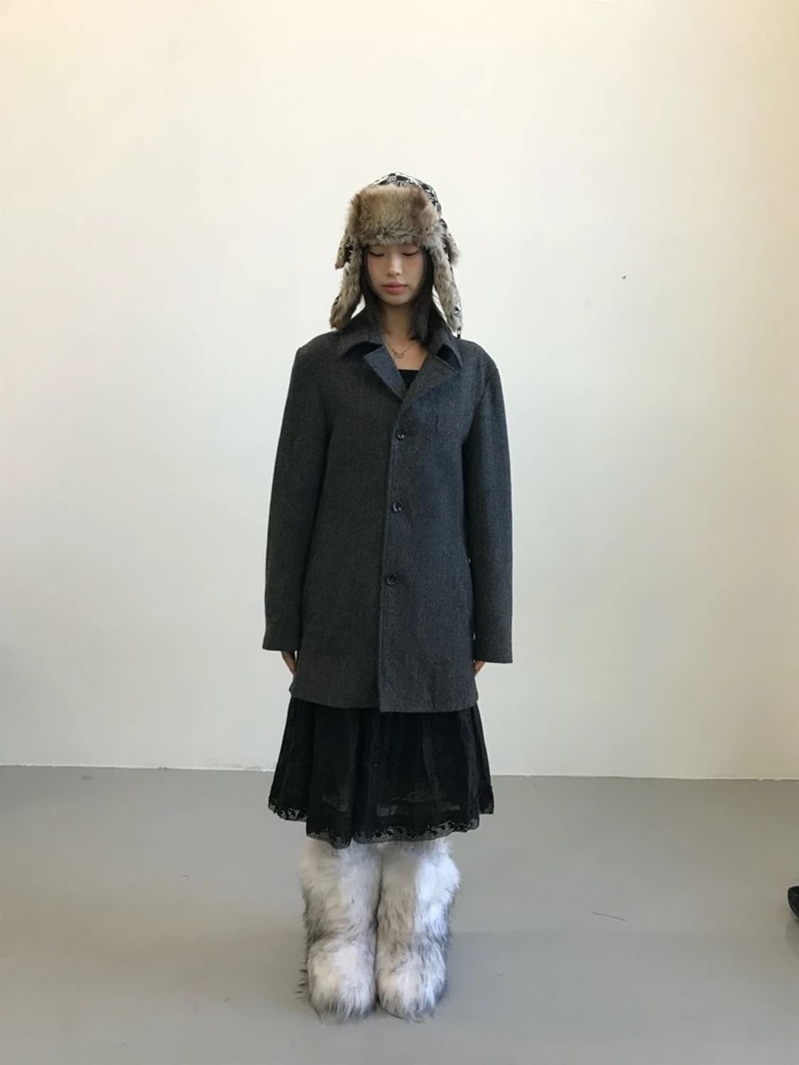 Comme Ca Men Classic Wool Half Coat 상품이미지1