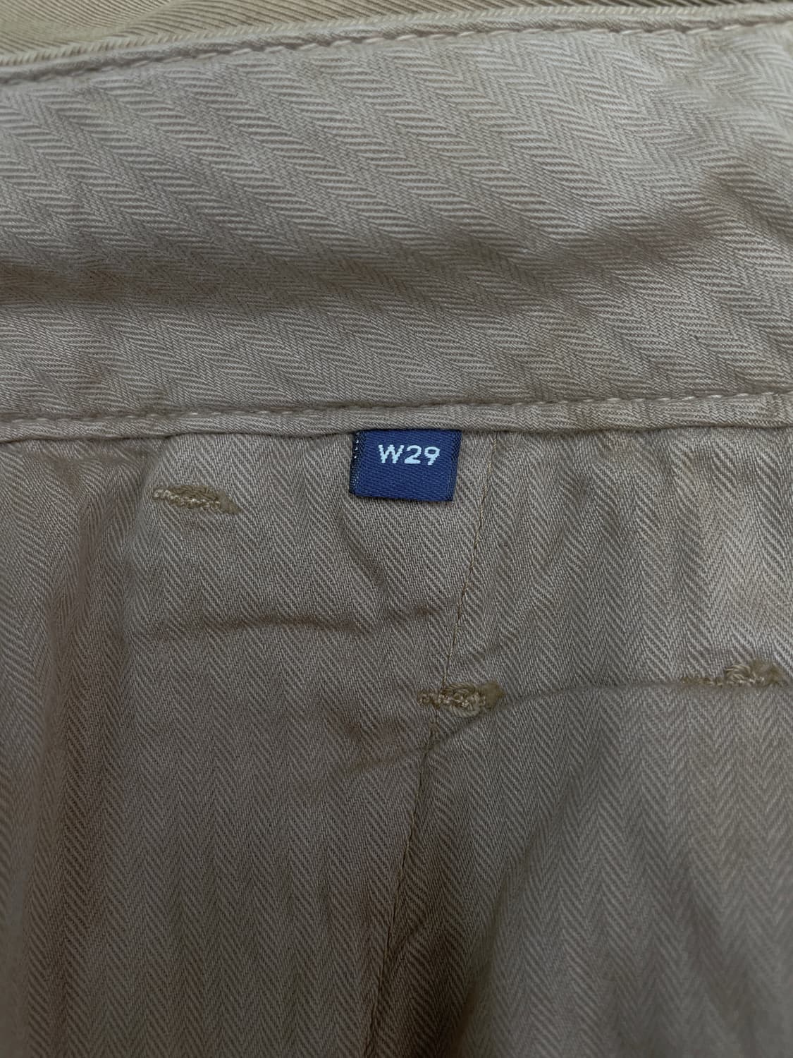 간트(GANT) 원턱 스트레이트 치노 팬츠 브라운 상품이미지4