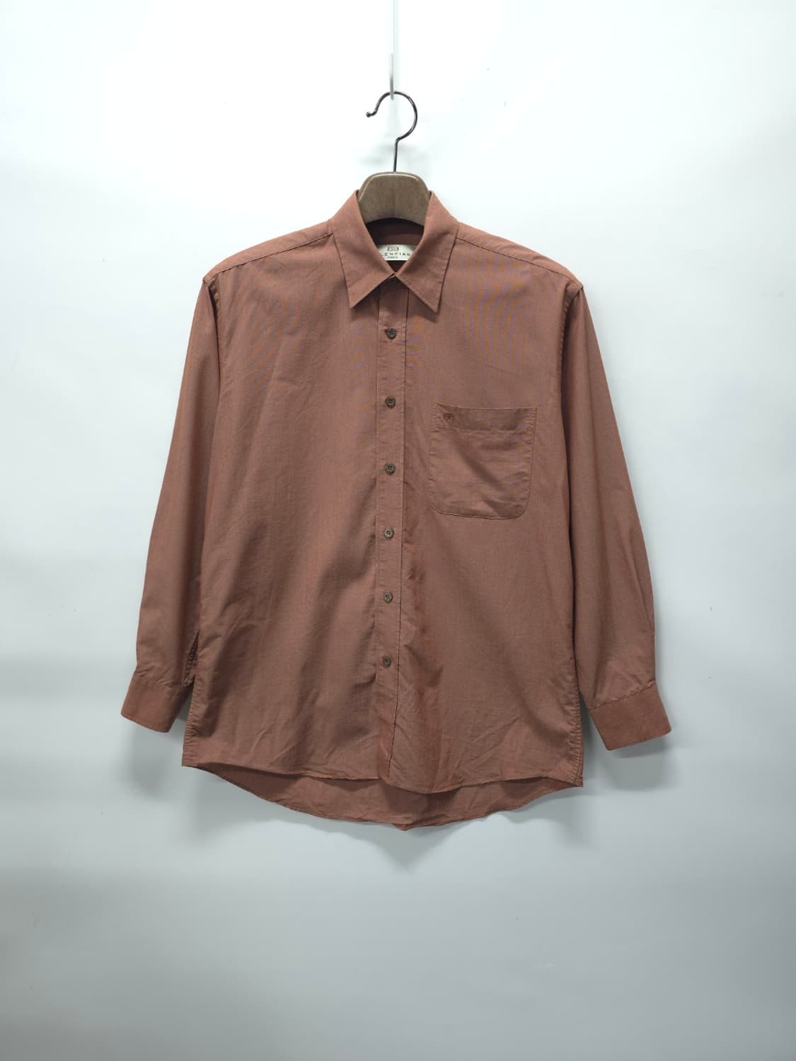 발렌시아가 90's 빈티지 브라운 긴팔 봄여름 셔츠 (95) 상품이미지1