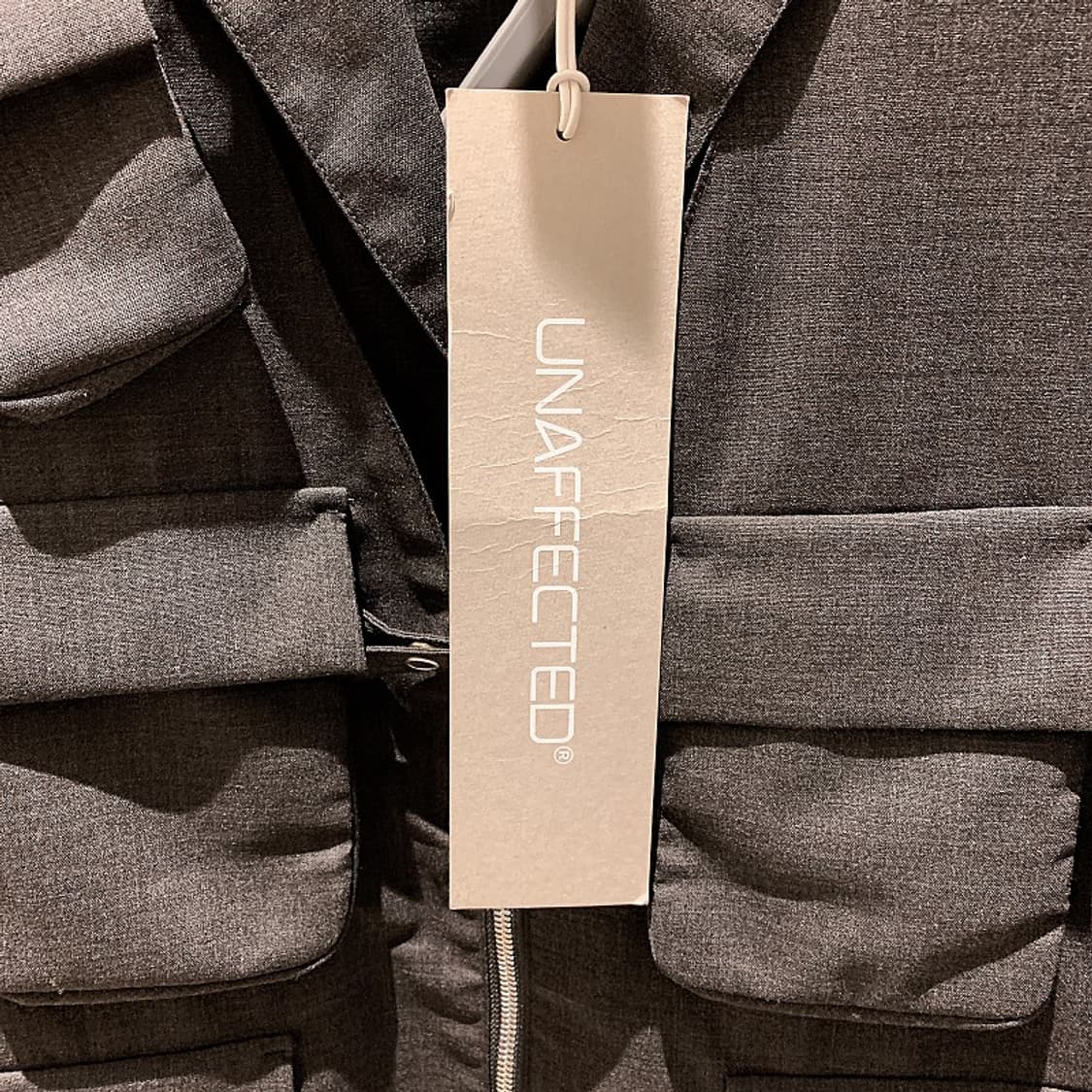 언에펙티드 남성 차콜 레이어드 자켓 상품이미지3