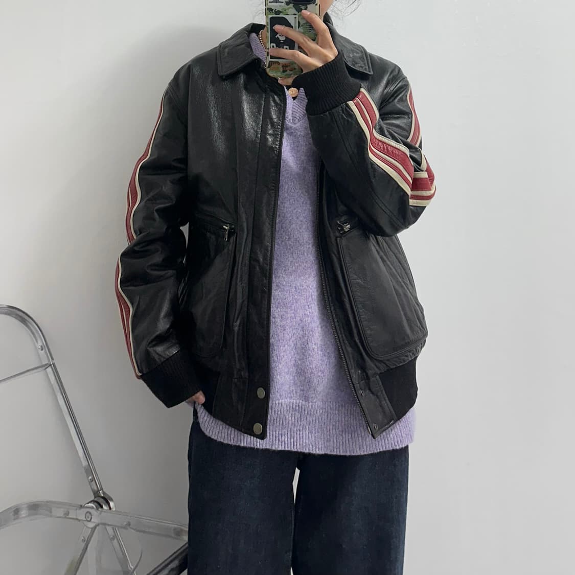 ASK 소가죽 레더자켓 상품이미지3