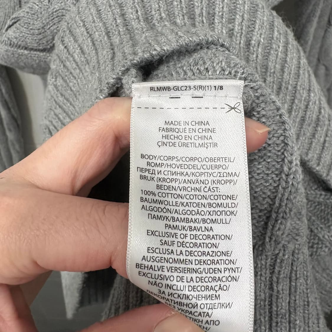 폴로 랄프로렌 꽈배기니트 상품이미지4