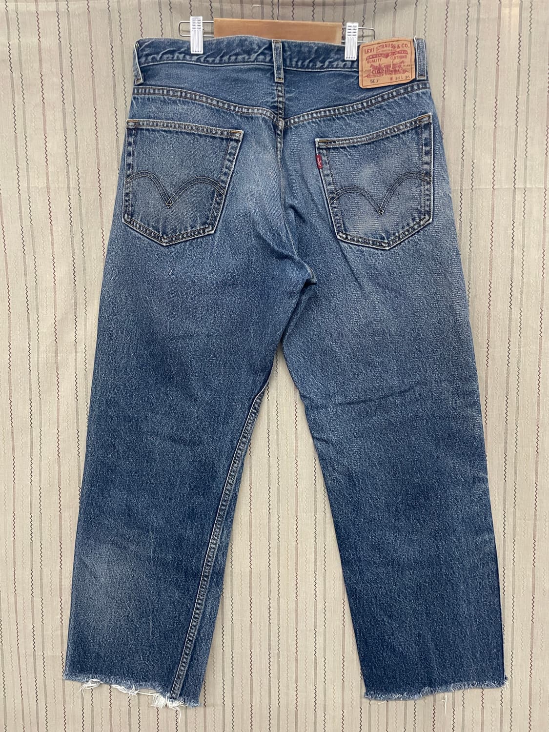 [34] 00s Levis 리바이스 505 컷오프 빈티지 데님 청바지 상품이미지2