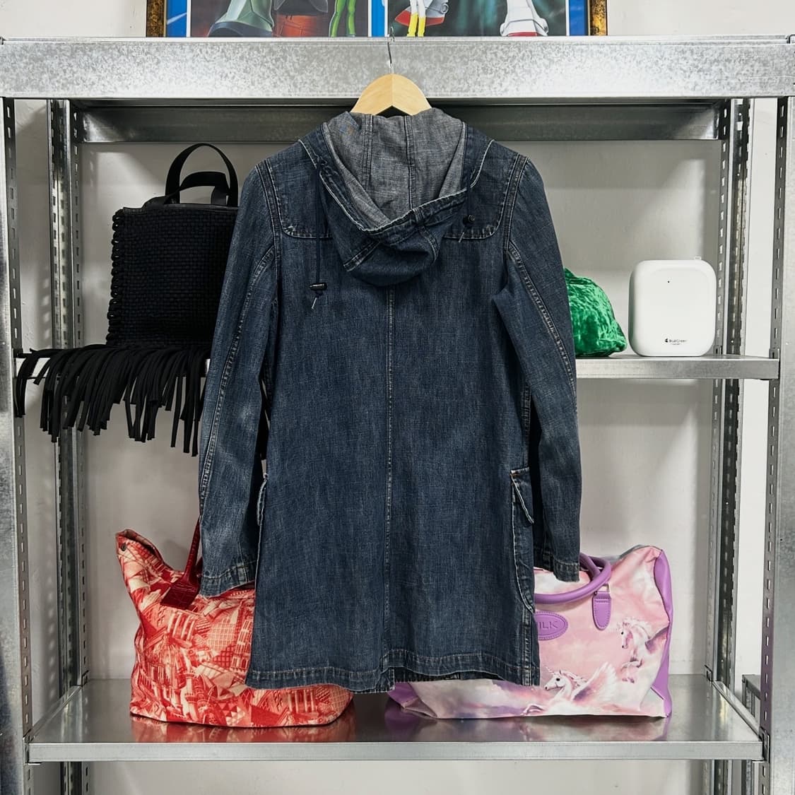 00s 미우미우 데님 후드 파카 상품이미지4