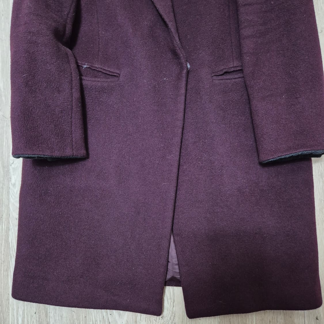 비지트인뉴욕 여성 캐시미어 럭셔리 싱글 코트 (55) 상품이미지3